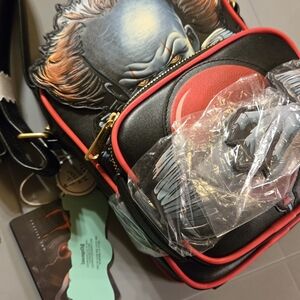 Loungefly Black and Red Backpack